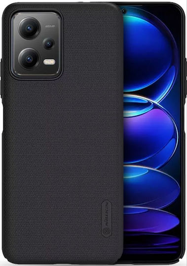 Nillkin Frosted Shield Umschlag Rückseite Schwarz (Xiaomi Redmi Note 12 5G)