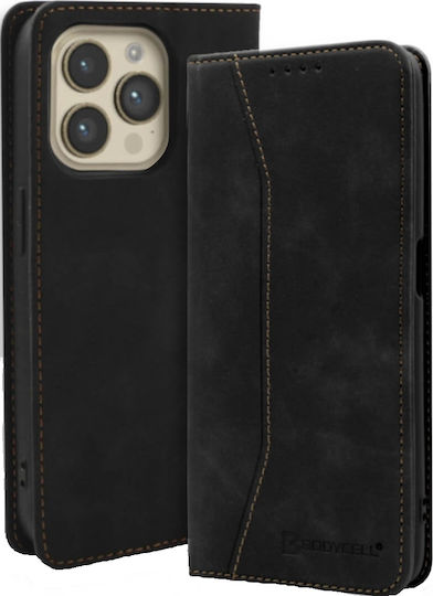Bodycell Book Δερματίνης Μαύρο (iPhone 15 Pro)