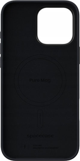 Spacecase Pure Mag Задна корица Пластмаса / Силикон Черен (iPhone 16 Pro Max)