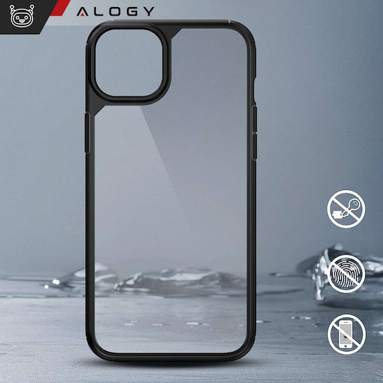 Alogy Hybrid 360 Vollschutz Gehärtetes Glas Schwarz (iPhone 14 Plus)