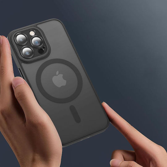 Tech-Protect Magmat Umschlag Rückseite Metallisch Matte Black (iPhone 15)