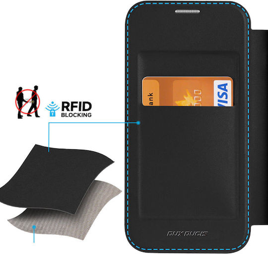 Dux Ducis Skin X Pro Back Cover Piele / Silicon / Plastic Negru (iPhone 15)