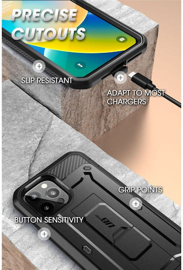 Supcase Unicorn Beetle Pro 360 Full Cover Πλαστικό 2mm Μαύρο (iPhone 14 Pro)