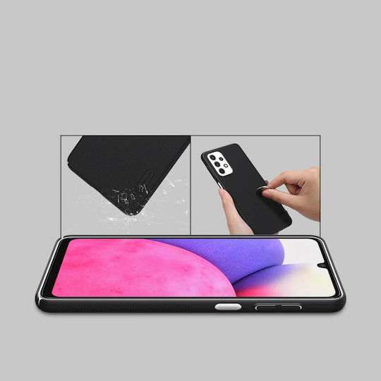 Nillkin Frosted Shield Umschlag Rückseite Kunststoff Schwarz (Galaxy A33 5G)