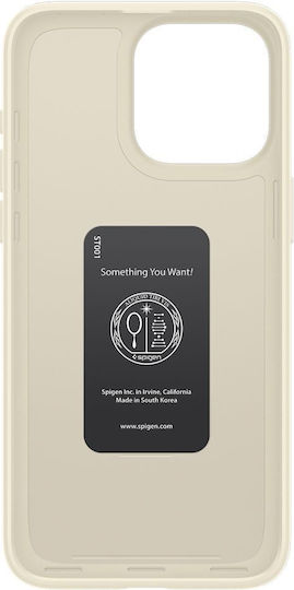 Spigen Thin Fit Umschlag Rückseite Silikon 1.55mm Mute Beige (iPhone 15 Pro)