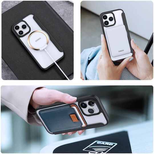 Dux Ducis Skin X Pro Back Cover Piele / Silicon / Plastic Negru (iPhone 15 Pro Max)