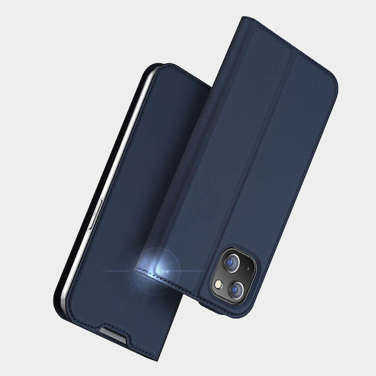 Dux Ducis Skin Pro Buchen Sie Synthetisches Leder Blau (Apple iPhone 13, Apple iPhone 14)
