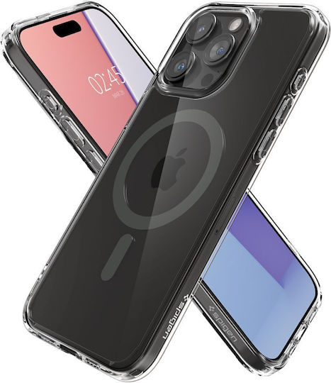 Spigen Ultra Hybrid MagFit Back Cover Πλαστικό 2mm Graphite (iPhone 15 Pro)