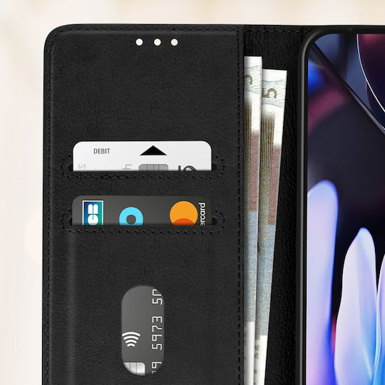Husă tip portofel Avizar cu suport video pentru Google Pixel 9 Pro XL Negru