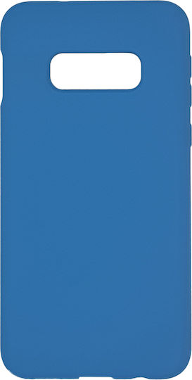 Soft Touch Back Cover Silicon Albastru (Galaxy S10e)