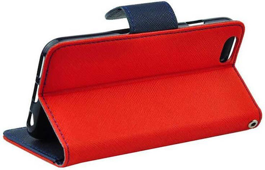 Fancy Book Synthetic Leather Red / Navy (Xiaomi Mi 11 Lite / 11 Lite 5G / 11 Lite 5G NE)