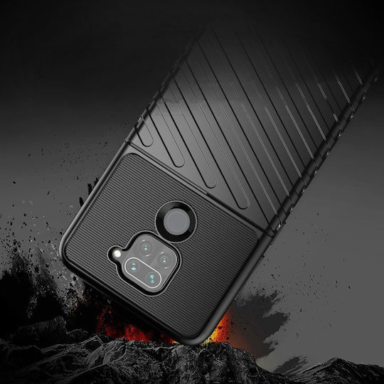 Hurtel Thunder Back Cover Plastic Verde (Redmi Note 9)