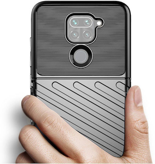 Hurtel Thunder Back Cover Plastic Verde (Redmi Note 9)