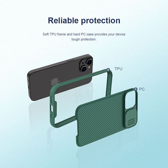 Nillkin Camshield Pro Задна корица Пластмаса 0.2мм Черен (iPhone 14 Plus)