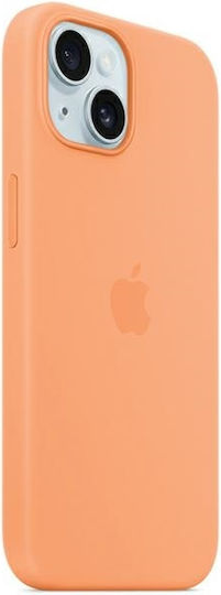 Apple Back Cover Silicone Orange (iPhone 15 Plus)