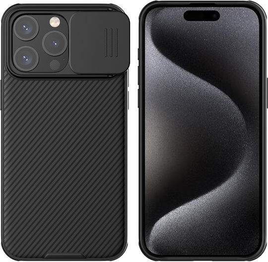 Nillkin Camshield Pro Back Cover Plastic / Silicone Black (iPhone 15 Pro Max)