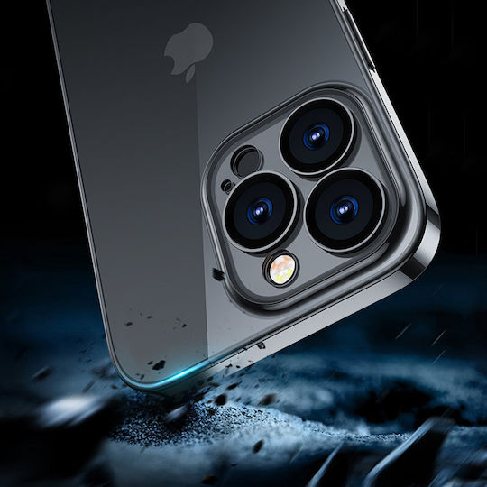 Joyroom 14q Back Cover Πλαστικό Σετ με Τζαμάκι Μαύρο (iPhone 14)