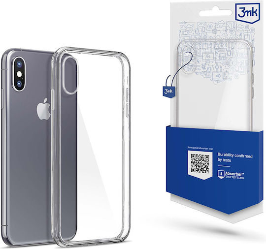 3MK Clear Case Back Cover Σιλικόνης Διάφανο (iPhone X / Xs)