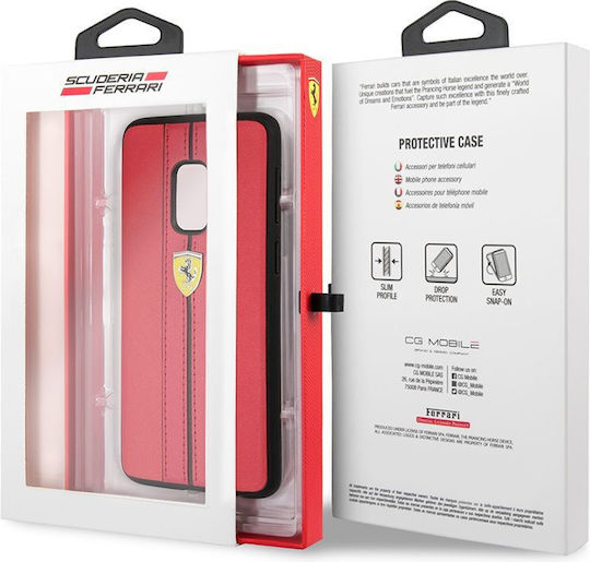 Ferrari Hardcase Back Cover Δερματίνης Κόκκινο (Galaxy S9)