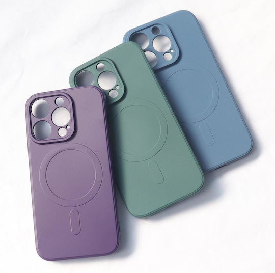 Tel Protect Umschlag Rückseite Silikon 2mm Marineblau (iPhone 15 Pro)
