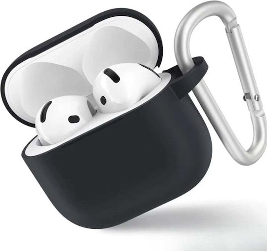 Blueo Schwarze Silikonhülle für Apple AirPods 4 / 5