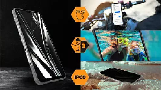 Hammer Blade Va 5G Dual SIM (8/128GB) Ανθεκτικό Smartphone Μαύρο