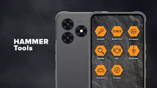 Hammer Blade Va 5G Dual SIM (8/128GB) Ανθεκτικό Smartphone Μαύρο