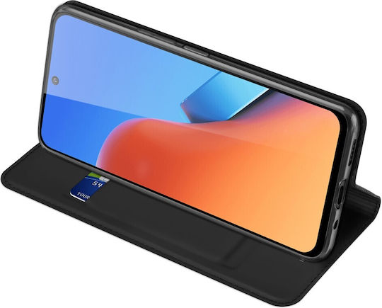 Dux Ducis Skin Pro Wallet Synthetic Leather / Silicone / Leather Black (Xiaomi Poco M6 Pro/Redmi 12/Redmi 12R)