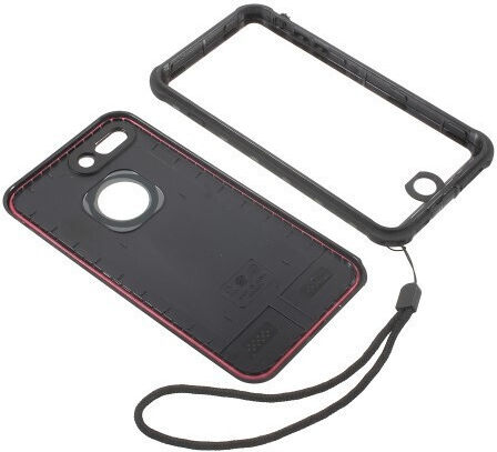 Redpepper Shockproof Waterproof 360 Full Cover Silicone Waterproof Black (iPhone 8/7 Plus)