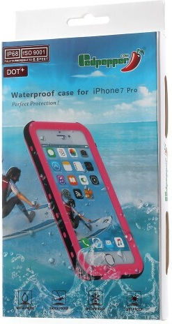 Redpepper Shockproof Waterproof 360 Full Cover Silicone Waterproof Black (iPhone 8/7 Plus)