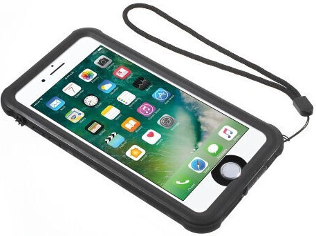 Redpepper Shockproof Waterproof 360 Full Cover Silicone Waterproof Black (iPhone 8/7 Plus)