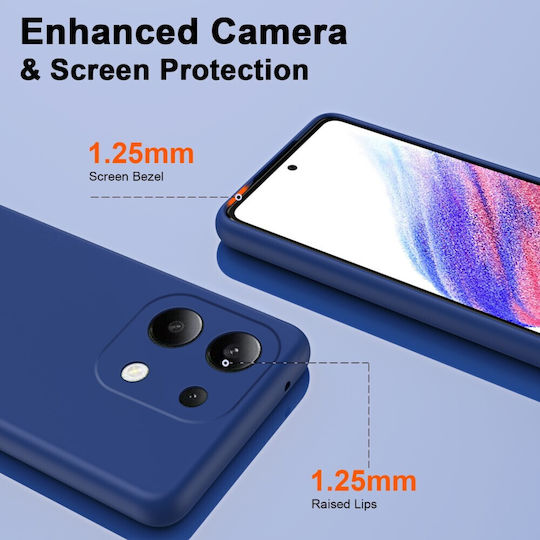Senso Back Cover Σιλικόνης Μπλε (Redmi Note 13 4G)