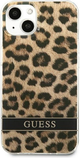 Guess Leopard Back Cover Πλαστικό Καφέ (iPhone 13 mini)