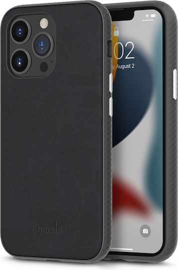 Moshi Overture Wallet Δερματίνης Jet Black (iPhone 13 Pro)