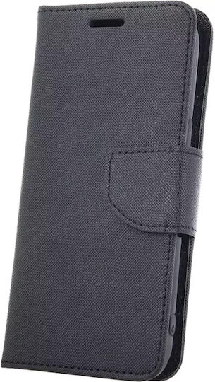 Fancy Brieftasche Synthetisches Leder Schwarz (Redmi Note 8 Pro)