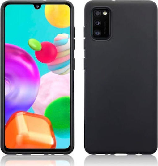 Back Cover Σιλικόνης 1.2mm Μαύρο (Galaxy A41)