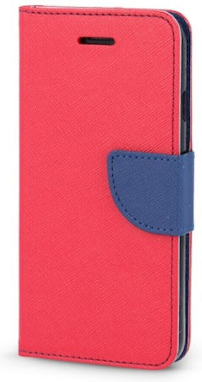 Fancy Buchen Sie Synthetisches Leder Red / Navy (Galaxy S21 FE 5G)