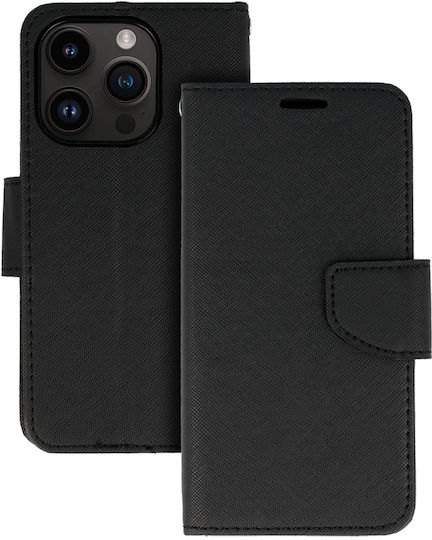 Tel1 Diary Wallet Δερμάτινο / Υφασμάτινο / Σιλικόνης Μαύρο (Redmi Note 12 5G / Poco X5 5G)