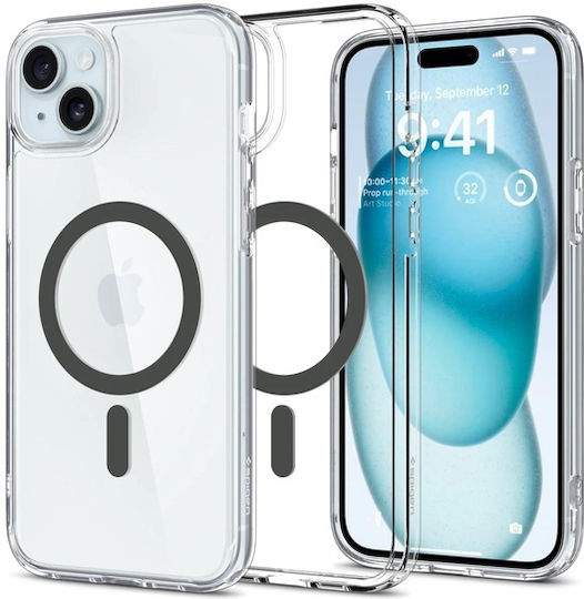 Spigen Ultra Hybrid (MagFit) Back Cover Plastic Graphite (iPhone 15 Plus)