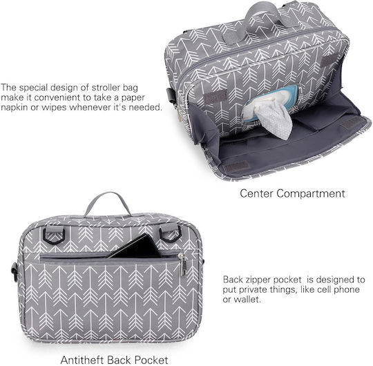 Queen Mother Organizer Stroller Gray
