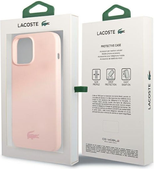 Lacoste Silicone Silicone Back Cover Silicone Glossy Logo (iPhone 13 Pro Max)