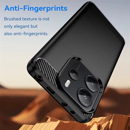 Techsuit Carbon Bumper Силикон / Пластмаса Черен (Redmi Note 14S)