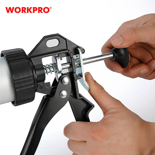 WorkPro WP224002 Пистолет за Силикон Затворен тип 310мл
