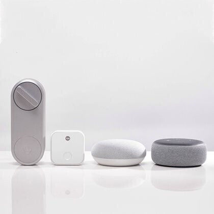 Yale Linus Bridge Умен Мост Wi-Fi / Bluetooth Съвместим с Google Home & Alexa
