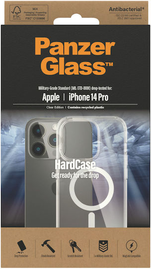 PanzerGlass MagSafe Antibacterial Back Cover Plastic Transparent (iPhone 14 Pro)
