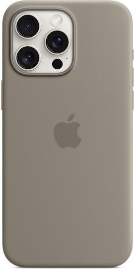 Apple Back Cover Silicone Clay (iPhone 15 Pro Max)