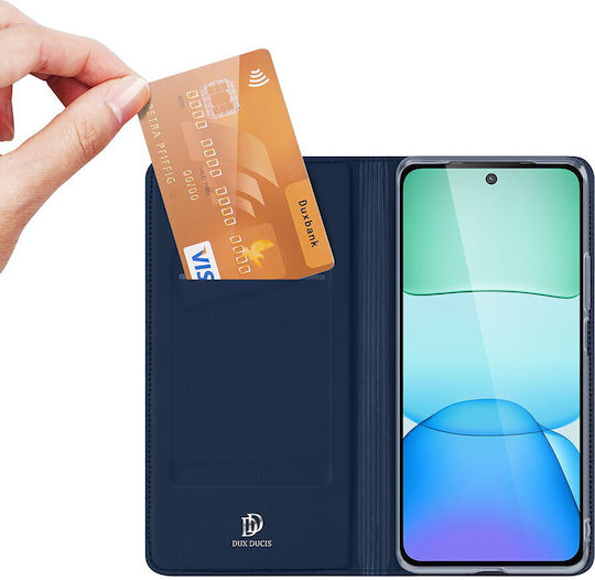 Dux Ducis Задна корица Изкуствена кожа / Силикон Магнитен Черен (Redmi 13 / Poco M6 4G)