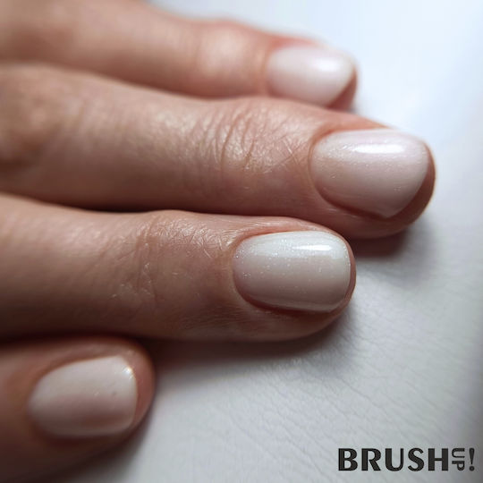 Brushup Rubber Base Must Be UV LED Hybrid Nail Base Elastic Fantastic Flash All White 5g