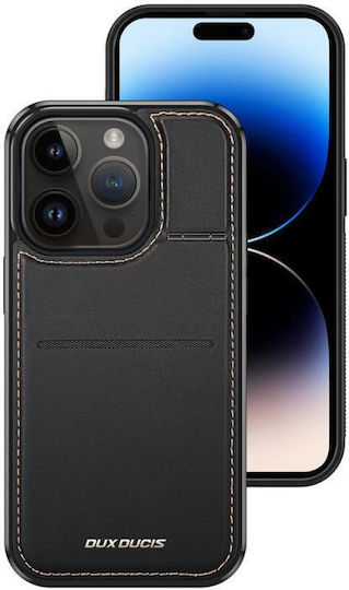 Dux Ducis Wallet Δερμάτινο / Δερματίνης / Σιλικόνης Μαύρο (iPhone 15 Pro Max)