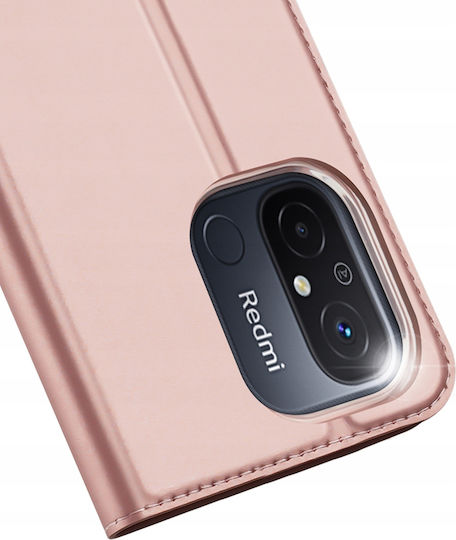 Dux Ducis Skin Pro Book Δερματίνης Ροζ (Redmi 12C)